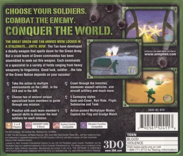 Army Men - World War - Team Assault (US) box cover back